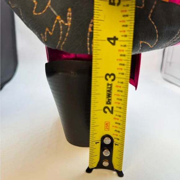 Azalea Wang New Boots Metallic Pink & Orange 10 - Picture 10 of 10